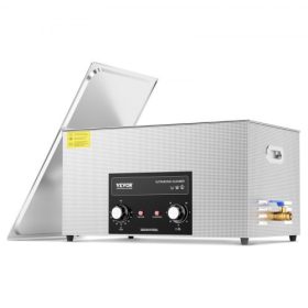   VEVOR 22L ultrahangos tisztító fűtőidőzítővel és kosárral, professzionális digitális szónikus kavitációs gép, 480W-os tisztítógép laboratóriumi eszközökhöz, fém alkatrészekhez, karburátorhoz, sárgarézhez, autóalkatrészekhez, motor