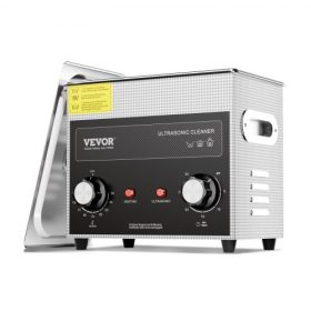   VEVOR 3L ultrahangos tisztító fűtőidőzítővel és kosárral, professzionális digitális szonikus kavitációs gép, 120 W-os tisztítógép órákhoz, szemüvegekhez, érmékhoz, fém alkatrészekhez, szerszámokhoz
