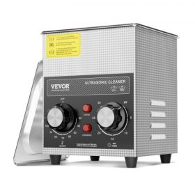   VEVOR 2L ultrahangos tisztító fűtőidőzítővel és kosárral, professzionális digitális szonikus kavitációs gép, 60 W-os tisztítógép órákhoz, szemüvegekhez, érmékhoz, fém alkatrészekhez, szerszámokhoz