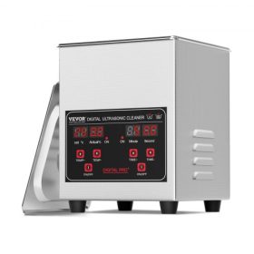   VEVOR ultrahangos tisztító, 1,3 literes professzionális 50 W-os tisztítógép időzítővel és fűtőberendezéssel, 40 kHz-es digitális ultrahangos tisztító kosárral óraüvegekhez, ékszertartóhoz, ipari alkatrészekhez, szerszámokhoz