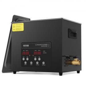   VEVOR 10L ultrahangos tisztító, 240 W-os digitális ultrahangos tisztítógép gyengéd üzemmóddal és továbbfejlesztett gáztalanítással, 40 kHz-es ipari ultrahangos tisztító fűtőberendezéssel és időzítővel ékszerekhez, szerszámokhoz