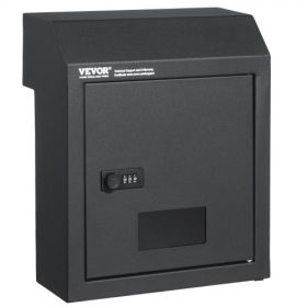   VEVOR Kulcstartós Postaláda Kombinációs Zárral Sötétszürke