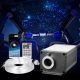 VEVOR Starlight mennyezetkárpit készlet, 450 db 0,03 hüvelyk 9,8 láb, 16 W-os csillogó száloptikás csillagos mennyezeti lámpa autóba, Bluetooth alkalmazás, távirányító, hangaktivált, RGBW fénymotor, otthoni hálószoba dekorációhoz