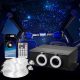 VEVOR Starlight mennyezetkárpit készlet, 900 db 0,03 hüvelyk 9,8 láb, 20 W-os csillogó száloptikás csillagos mennyezeti lámpa autóba, Bluetooth alkalmazás, távirányító, hangaktivált, RGBW fénymotor, otthoni hálószoba dekorációhoz