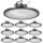 VEVOR 10 darabos LED-es magas öböllámpák, 5000K 200W 30000LM szuperfényes UFO LED raktári üzletvilágítás, IP65 vízálló, 100-277V széles feszültség raktárhoz, műhelyhez, gyári edzőterembe, garázsba, fekete