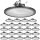 VEVOR 20 db-os LED-es nagy öböllámpák, 5000K 150W 21000LM szuperfényes UFO LED raktári üzletvilágítás, IP65 vízálló, 100-277V széles feszültség raktárba, műhelybe, gyárba, edzőterembe, garázsba, fekete