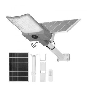   VEVOR 12000W napelemes utcai lámpa kültéri, 900000LM, nagy teljesítményű kereskedelmi parkolóvilágítás alkonyattól hajnalig, osztott típusú LED árvízvédelmi lámpa RF távirányítóval, IP65 vízálló, kocsifelhajtó udvarára