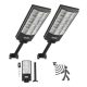 VEVOR 8000W napelemes utcai lámpák kültéri, 450000LM, kereskedelmi parkoló világítás alkonyattól hajnalig, LED árvízvédelmi lámpa mozgásérzékelővel, IP67 vízálló kültéri világítás, kocsifelhajtó udvarára, 2 db-os csomag