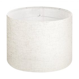   VEVOR dob alakú lámpaernyő, 33 cm felül x 33 cm alul x 25 cm magas, közepes dob alakú vászon lámpaernyő, csere lámpaernyő asztali lámpákhoz, állólámpákhoz, függesztett lámpákhoz, egyszerű összeszerelést igényel (világos vászon)