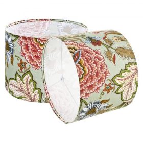   VEVOR doblámpaernyő 2 szett, 33 cm felül x 33 cm alul x 25 cm magas, közepes dob alakú vászonlámpaernyő, csere lámpaernyő asztali lámpákhoz, állólámpákhoz, függőlámpákhoz, egyszerű összeszerelést igényel (sötét virágmintás)