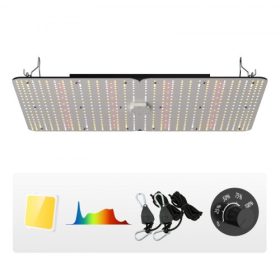   VEVOR LED Grow Light, 300 W teljes spektrumú, szabályozható, nagy hozamú Samsung 2B1B dióda termesztő lámpa beltéri növények palánta veg and Bloom üvegházi termesztéshez, Daisy lánchajtó 3x3/4x4 ft-os termesztősátorhoz