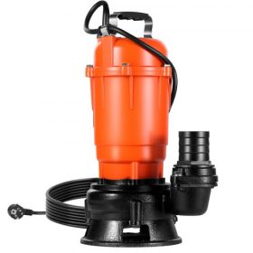   VEVOR 550W-os merülő szennyvízszivattyú, 18000 l/óra, öntöttvas merülő szennyvízszivattyú 2 hüvelykes ürítéssel, 10 m maximális emeléssel, szennyezett, tiszta víz elvezetésére, medencékhez, kerthez, tóhoz, pincéhez, elárasztott te