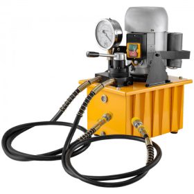   VEVOR elektromos hajtású hidraulikus szivattyú 750 W-os kézi szeleppel, 10152 PSI, elektromos hajtású hidraulikus szivattyú kettős működésű, nagy fordulatszámú, 8 literes olajtároló