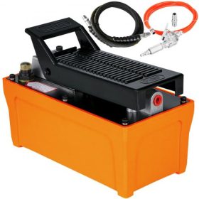   VEVOR 689 bar (10 000 PSI) hidraulikus szivattyú, lábbal működtethető szivattyú tömlővel, hidraulikus emelőszivattyú hidraulikus munkahengerekhez (hidraulikus szivattyú tömlővel), lábbal működtetett hidraulikus szivattyú