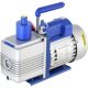 VEVOR vákuumszivattyú, 10CFM 1 HP, kétfokozatú forgólapátos vákuumszivattyú, 220V 5 PA HVAC hűtőközeg-levegős szerszám HVAC-hoz, automatikus klíma hűtőközeg-utántöltés, bor gáztalanítása és élelmiszer-feldolgozás, kék