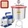 VEVOR 2 gallon/7,6 literes vákuumkamrás szilikon epoxi gáztalanító 4CFM 113L/perc 1/3HP vákuumszivattyú