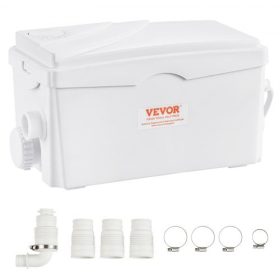   VEVOR darálós szivattyú, 350 W, 6000 l/h áramlás, 23 láb/7 m emelőmagasság, darálós szennyvízszivattyú 3 vízbemenettel alagsorba, konyhába, mosogatóba, zuhanyzóba, fürdőkádba, mosókonyhába, szennyvízelvezető felöblítő géppel