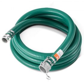   VEVOR szívótömlő, 51 mm (2 hüvelyk) x 6,1 m (20 láb), zöld, kiváló minőségű tömlő, Camlock csatlakozókkal és alumínium szerelvényekkel, különféle szivattyúkhoz, szennyvízkezeléshez, vízszállításhoz és egyéb mezőgazdasági célokra