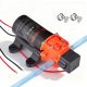 VEVOR víznyomásos szivattyú, 12 V DC 1,2 GPM (4,5 l/perc), 2 kamrás, önfelszívó membrános vízszivattyú 2 tömlőbilinccsel, 80 PSI max. nyomás, csendes működés, lakókocsikhoz, lakókocsikhoz, hajókhoz, kerti öntözéshez