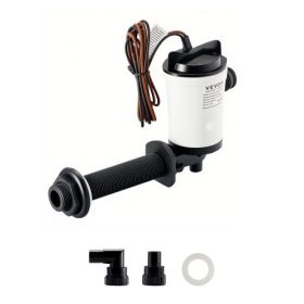   VEVOR búvárszivattyú hajóhoz, 12V 50 L/perc (800 GPH) élővízi levegőztető szivattyú levehető motorral, 90 fokos csapdású szivattyúk hajókhoz, korrózióálló merülő levegőztető szivattyú, édesvízhez és sósvízhez