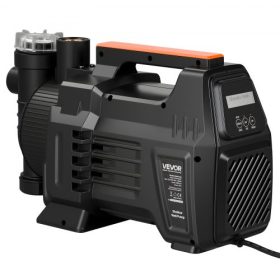   VEVOR elektronikus sekélykútú sugárszivattyú, 1300 W, 4800 l/h maximális áramlási sebesség, PP kerti kútú sugárszivattyú 8 m szívómagassággal, intelligens elektronikus vezérléssel, kerti öntözőrendszerhez, gyeplocsoló rendszerhez