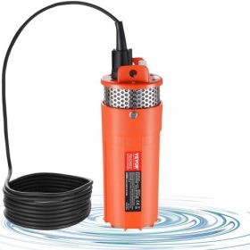   VEVOR napelemes vízszivattyú, 12 V DC 96 W-os merülő mélykút-szivattyú, max. áramlás 6 l/perc (1,6 GPM), max. emelőmagasság 70 m/230 láb, max. merülési mélység 30 m/98,4 láb, napelemes vízszivattyú kúthoz