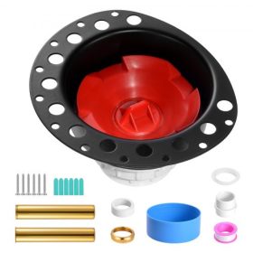   VEVOR PVC szabadon álló kádlefolyó készlet, 2 sárgaréz kivezetőcső, kádlefolyó beépítő készlet, PVC adapterrel vagy kivezetőcsővel, kompatibilis szabadon álló kádakkal, padlóra szerelt kádakkal és kádszigetekkel