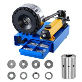   VEVOR nagynyomású hidraulikus tömlő krimpelő, kézi tömlő krimpelő szerszám 8 vágószerszámmal és 6-28 mm-es krimpelési tartománnyal, alkalmas alacsony és nagynyomású olajcsövekhez, gáz-/víz-/autóklíma tömlőkhöz és kábelcsatlakozáso