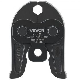   VEVOR V15 préspofa, 15 mm-es préspofa V-típusú rozsdamentes acélcsövekhez, nagy szilárdságú, karbonizált acélból készült krimpelőpofák, kompatibilisek a standard présszerszámokkal
