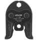 VEVOR V15 préspofa, 15 mm-es préspofa V-típusú rozsdamentes acélcsövekhez, nagy szilárdságú, karbonizált acélból készült krimpelőpofák, kompatibilisek a standard présszerszámokkal