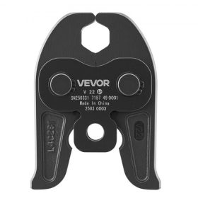   VEVOR V22 préspofa, 22 mm-es préspofa V-típusú rozsdamentes acélcsövekhez, nagy szilárdságú, karbonizált acélból készült krimpelőpofák, kompatibilisek a standard présszerszámokkal