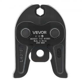  VEVOR V12 préspofa, 12 mm-es préspofa V-típusú rozsdamentes acélcsövekhez, nagy szilárdságú, karbonizált acélból készült krimpelőpofák, kompatibilisek a standard présszerszámokkal