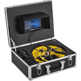   VEVOR 20M csatornaellenőrző kamera 9 hüvelykes monitor LCD DVR vízálló csővezeték-lefolyó-ellenőrző rendszer kamerakészlet 8G SD kártyával (20M 9 hüvelykes)
