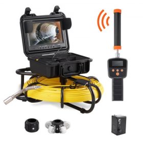   VEVOR Endoszkóp Csőkamera Csatornakamera Csővizsgáló Kamera 512hz-Es Sonde 9in 720p Képernyővel 300 Láb