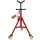 VEVOR csőállvány, csőemelő állvány, V-fejű csőállvány állítható magassággal 71,12-132,08 cm, csőemelő állványok görgőkkel, összecsukható, hordozható csőállványok 0,3175 - 30,48 cm csőtartóval, acél emelőállvány