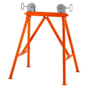   VEVOR csőállvány görgőfejjel 2500 LBS terhelés 2-36 hüvelykes csövekhez 45# acél