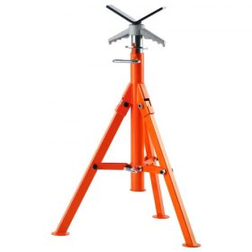   VEVOR csőállvány, 2500 LBS nagy teherbírású csőcsatlakozó állvány, 27,2"-52" magasságban állítható V fejű csőállvány, 45# acél összecsukható csőállvány 1/2-12 hüvelykes csövekhez