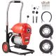 VEVOR lefolyótisztító gép 120 láb x 6/5" 1100 W-os szekcionált kígyócsiga kézi adagolású