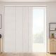VEVOR Panel Sínes Rolók, Kihúzható Sín 116 cm-től 218 cm Szélesig, Levágható Panel Függönyök Akár 243 cm Magasságig, Függőleges Sötétítő Panel Rolók Tolóajtókhoz, Teraszajtók, Helyiség Elválasztó, Világosszürke
